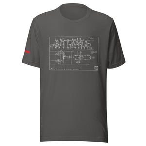 The Amp Schematic Unisex t-shirt