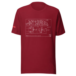 The Amp Schematic Unisex t-shirt