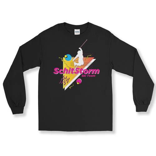 SchitStorm Ski Team Long Sleeve T-Shirt Black