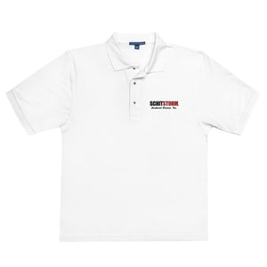 SchitStorm Janitorial Services polo shirt is ready to tackle anything you can throw at it. What better way to impress your friends than walking into the party with this shirt on which just might create its own shitstorm. 